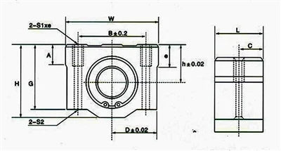 SC30UU 30mm Slide Unit Ball Bushing Block Linear Motion - fast shipping 🇺🇸