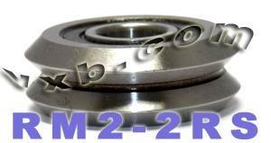 8-Pack RM2-2RS 3/8 V-Groove Guide Ball Bearings - Sealed - fast shipping 🇺🇸