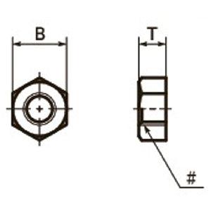 SHNS-6-32 NBK Hex Nuts - Inch Thread- Pack of 10. Made in Japan - fast shipping 🇺🇸