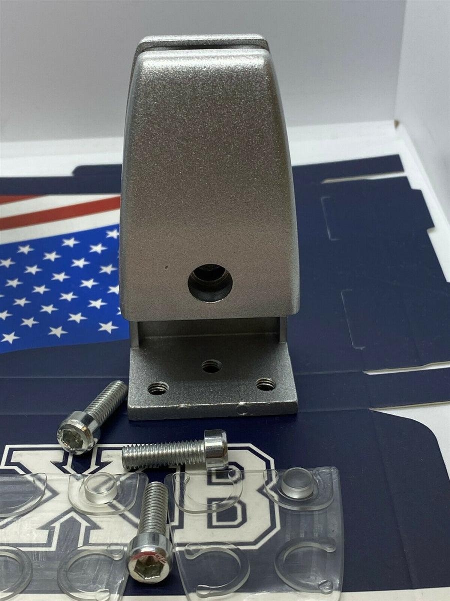 Silver Acrylic/Glass Cough Sneeze Guards Shields Mounting Bracket Hardware Holder - fast shipping 🇺🇸