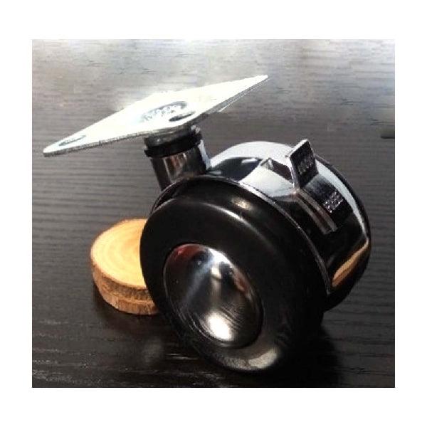 2" Silver Twin Caster Wheel - Steel 4-Hole Plate - fast shipping 🇺🇸