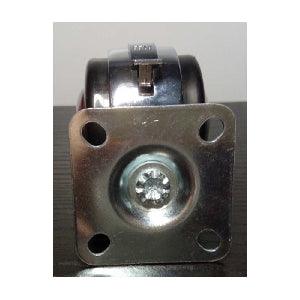 2" Silver Twin Caster Wheel - Steel 4-Hole Plate - fast shipping 🇺🇸