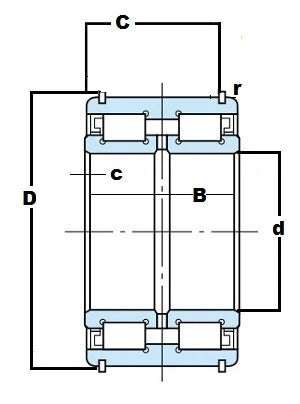 SL04 5017-PP Nachi Sheave Bearing 2-Row Full Complement Bearing - fast shipping 🇺🇸