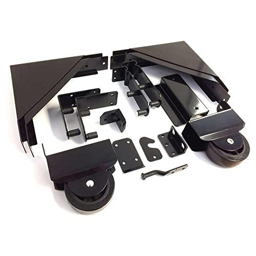 Sliding Gate Hardware Kit Black - fast shipping 🇺🇸