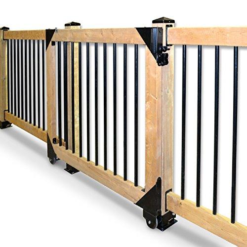 Sliding Gate Hardware Kit Black - fast shipping 🇺🇸
