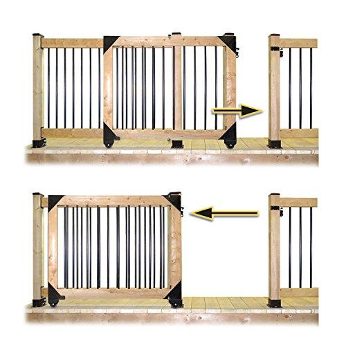 Sliding Gate Hardware Kit Black - fast shipping 🇺🇸
