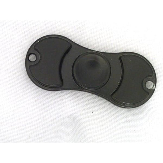 Small Black Aluminum Dual Fidget Hand Spinner Toy 42Q - fast shipping 🇺🇸