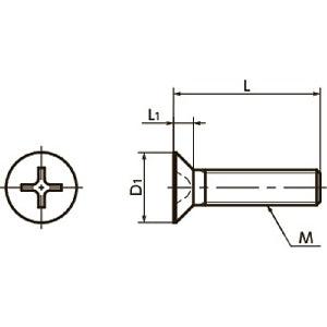 SNFT-M4-6 NBK Cross Recessed Flat Head Machine Vacuum Vented Screws - Titanium- Made in Japan - fast shipping 🇺🇸