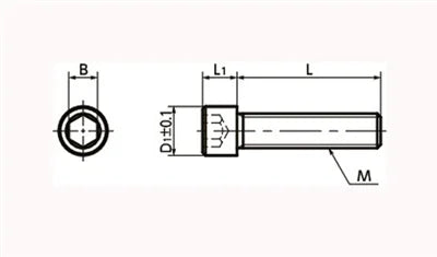 SNS-M6-25-SD NBK Black Socket Head Cap Screws - Small Head - 10-Pack Made in Japan - fast shipping 🇺🇸