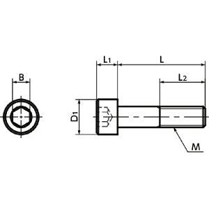SNSX-M8-40-88 NBK Hex Socket Head Cap Vacuum Vented Screws - High Intensity S.S. Made in Japan - fast shipping 🇺🇸
