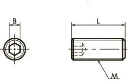 SNTS-M2-3-FP-NBK 3mm Long Set Screws for precision instruments - fast shipping 🇺🇸
