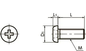 SNZ-M2-5-TBZ-NBK 5mm Length Pan Head Machine Screws for Precision Instruments - fast shipping 🇺🇸
