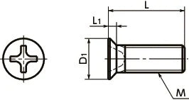 SNZF-M2-3-TBZ-NBK 3mm Long Cross Recessed Flat Head Machine Screws for Precision Instruments - fast shipping 🇺🇸