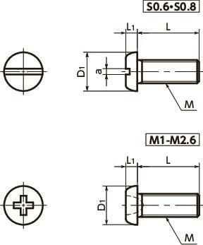 SNZS M1.6-10 Pan Head Machine Screws for Precision Instruments NBK - Made in Japan - fast shipping 🇺🇸