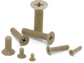 SPE-M5-8-F NBK Plastic Screw - Cross Recessed Flat Head Machine Screws - PEEK - 10-Pack Screws - Made in Japan - fast shipping 🇺🇸