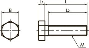 SPS-M12-20-H NBK Plastic Screw - Hex Head Screws - PPS Pack of 1 Screw - Made in Japan - fast shipping 🇺🇸