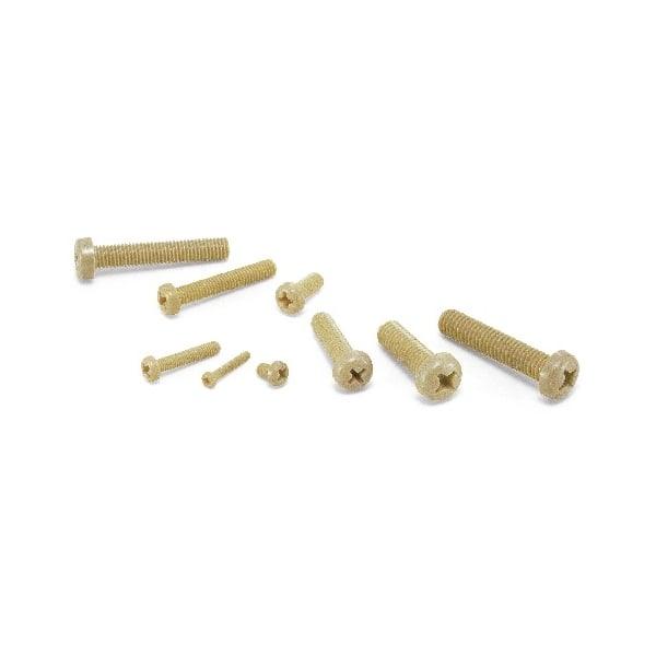 SPS-M2-8-P NBK Plastic Screw - Cross Recessed Pan Head Machine Screws - PPS Pack of 20 Screws - Made in Japan - fast shipping 🇺🇸