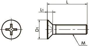 SPS-M4-15-F NBK Plastic Screws - Cross Recessed Flat Head Machine Screws - PPS Pack of 20 Screws - Made in Japan - fast shipping 🇺🇸