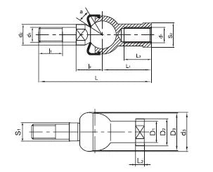 SQZ16 Straight Shape Ball Joint Rod End Bearing - fast shipping 🇺🇸