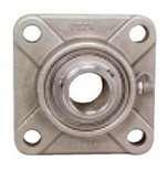 SSUCF-202-15mm Stainless Steel Flange 4-Bolt 15mm Bore Mounted Bearing - fast shipping 🇺🇸