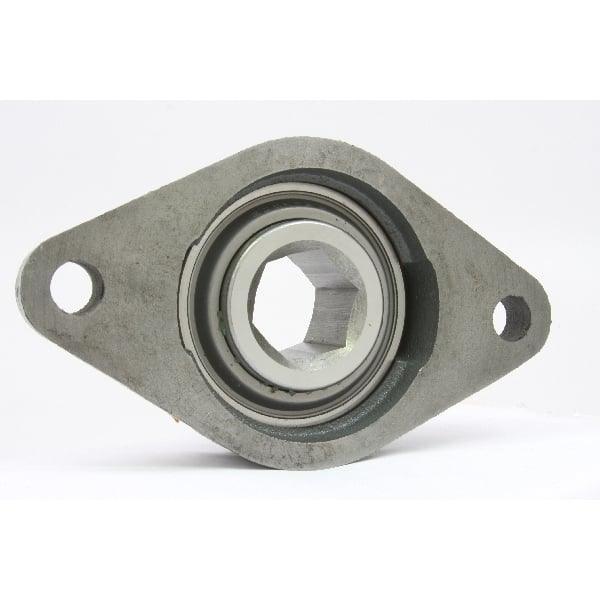 SSUCFT206-19 Stainless Steel Flange 2-Bolt 1 3/16 Mounted Bearing - fast shipping 🇺🇸