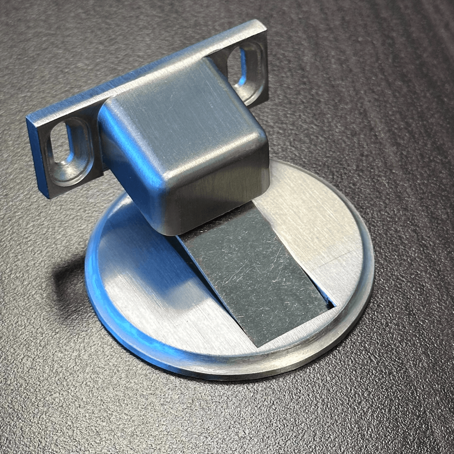 Stainless Steel Magnetic Door Stop - Catch Metal Holder Stopper Matte Brushed - fast shipping 🇺🇸