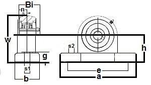 SUCP-203-17m-PBT Stainless Steel Pillow Block 17mm Mounted Bearing - fast shipping 🇺🇸