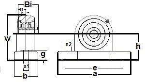 SUCP-205-16-PBT Stainless Steel Pillow Block 1 Mounted Bearing - fast shipping 🇺🇸