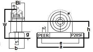 SUCP205-16-PBT Stainless Steel Pillow Block 1 Mounted Bearing - fast shipping 🇺🇸