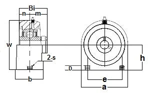 SUCPAS206-18-PBT Stainless Steel Tapped Base 1 1/8 Mounted Bearing - fast shipping 🇺🇸