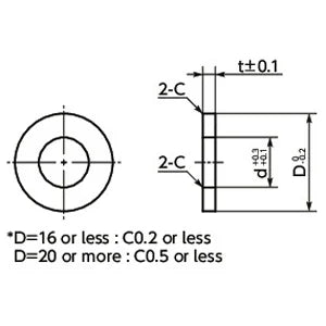 SWA-6-16-5-AWEL NBK Adjust Metal Washer - Steel - Electroless Nickel Plating Made in Japan - fast shipping 🇺🇸