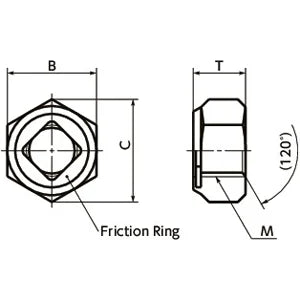 SWUS-M10 NBK Hex Lock Nuts Made in Japan - fast shipping 🇺🇸