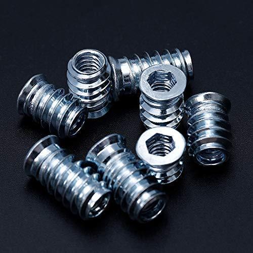 Threaded Insert for Wood 1/4-20 x 10mm 15mm 20mm Screw in Wood Insert Nut Kit 150 Pieces - fast shipping 🇺🇸