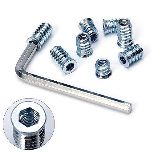 Threaded Insert for Wood 1/4-20 x 10mm 15mm 20mm Screw in Wood Insert Nut Kit 150 Pieces - fast shipping 🇺🇸