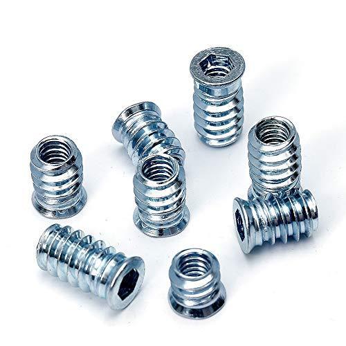 Threaded Insert for Wood 1/4-20 x 10mm 15mm 20mm Screw in Wood Insert Nut Kit 150 Pieces - fast shipping 🇺🇸