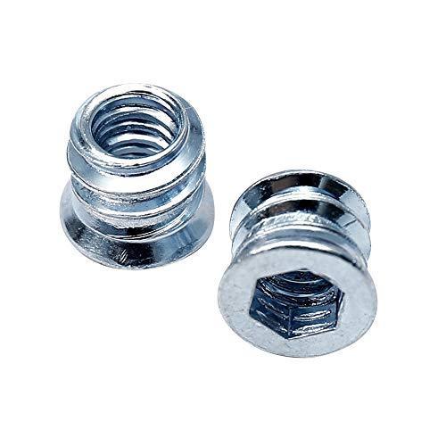 Threaded Inserts for Wood 1/4-20 x 10mm 50 Pieces - fast shipping 🇺🇸