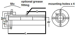 TRF35GUUE NB 35mm Slide Bush Bushings Motion Linear Bearing - fast shipping 🇺🇸
