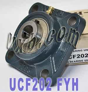 UCF-202 FYH Square Flanged Bearing 15mm inner Diameter Mounted Bearing - fast shipping 🇺🇸