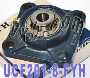 UCF201-8 FYH Bearing Square Flanged 1/2 Inner Mounted Bearing - fast shipping 🇺🇸