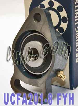 UCFA201-8 FYH Adjustable oval 2-Bolt Flanged Bearing 1/2Mounted - fast shipping 🇺🇸