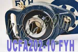 UCFA202-10 FYH Adjustable oval 2-Bolt Flanged Bearing 5/8Mounted - fast shipping 🇺🇸