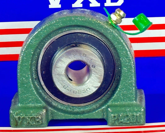 UCPA201-8 Bearing 1/2" Screw Tapped Base Pillow Block Bearing - fast shipping 🇺🇸