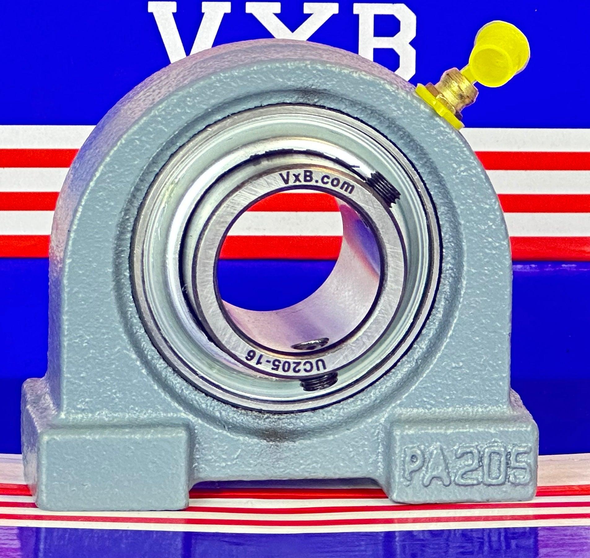 UCPA205-16 Bearing 1 inch Set Screw Tapped Base Pillow Block Bearing - fast shipping 🇺🇸