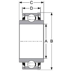 W208PP16 Agriculture Heavy Duty Disc Harrow Bearing, 1-1/4" hex Bore, Non-Relubricable, Two Triple Lip Seals - fast shipping 🇺🇸