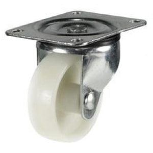 2" White Plastic Wheel Steel Caster - Top Plate Mount - 360 degree - fast shipping 🇺🇸