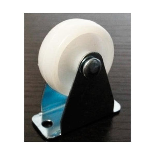 10-Pack White Plastic Caster 1.25" Nylon Caster wheel - Metal Plate Zinc Plating- - fast shipping 🇺🇸