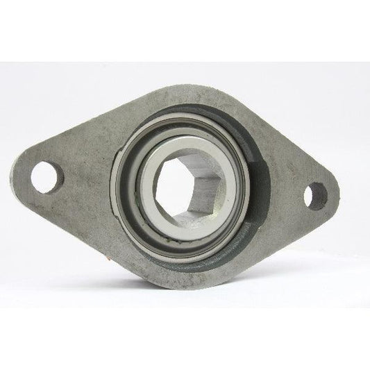 ZUCFT205-25m-PBT Flange 2 Bolt Zinc Chromate 25mm Bearing - fast shipping 🇺🇸