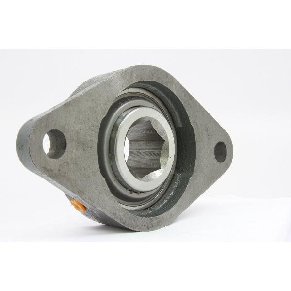 ZUCFT205-25m-PBT Flange 2 Bolt Zinc Chromate 25mm Bearing - fast shipping 🇺🇸